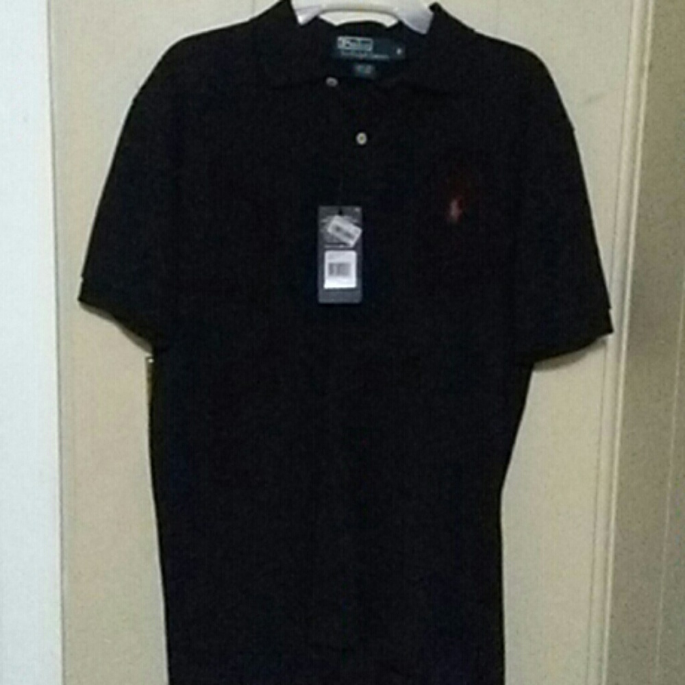 Black polo collard shirt